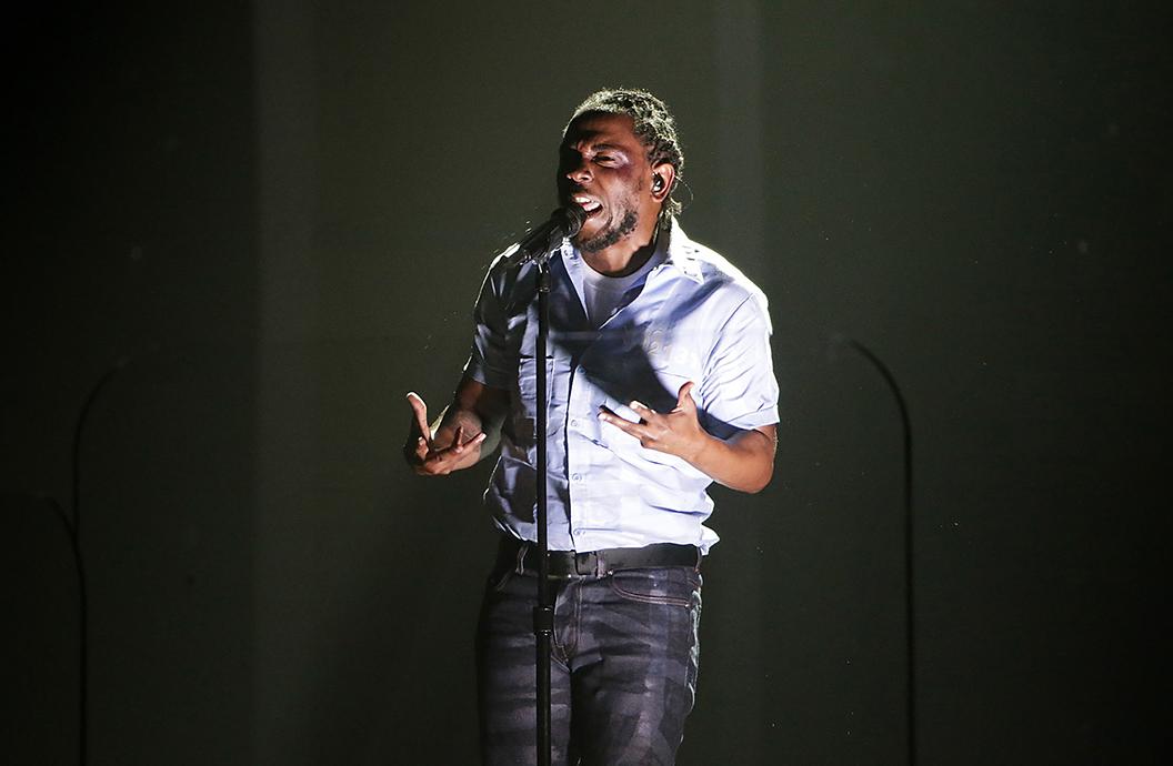 Photo Courtesy of Tribune News Service - Kendrick Lamar performs at the 58th Annual Grammy Awards on Monday, Feb. 15, 2016, at the Staples Center in Los Angeles.
