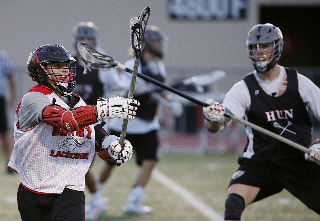 Photo by Hunter Franklin 19 | Brophy Lacrosse played HUN Tuesday, March 8, 2016, at BSC. This year’s Lacrosse team has a lot of senior leadership heading into the season.