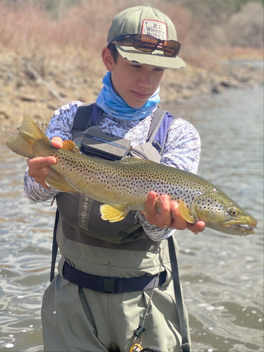 Sophomore Henry Wagy, a Skilled Fly Fisherman, takes home silver