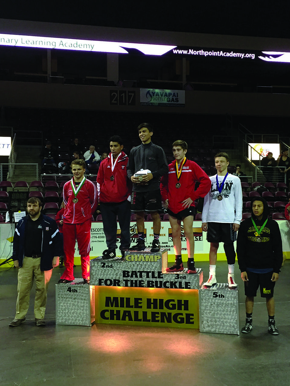 Wrestlers place in Mile High Challenge Brophy Roundup