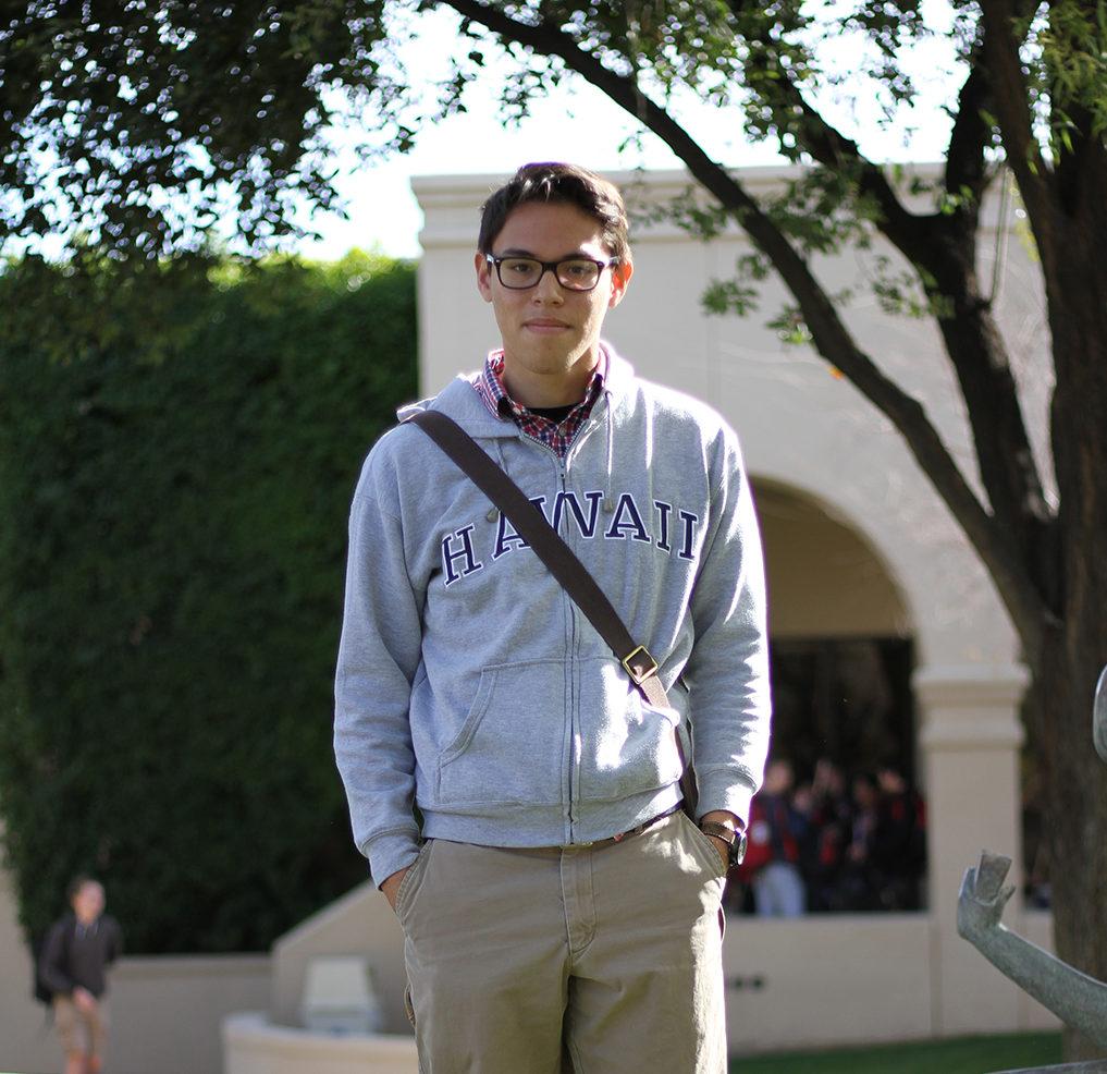Photo by Cory Wyman ’16 | Ivan Hernandez-Cruz ’17  “A lot of the teachers at Brophy have passion for what they do, and it’s something I look up to.”