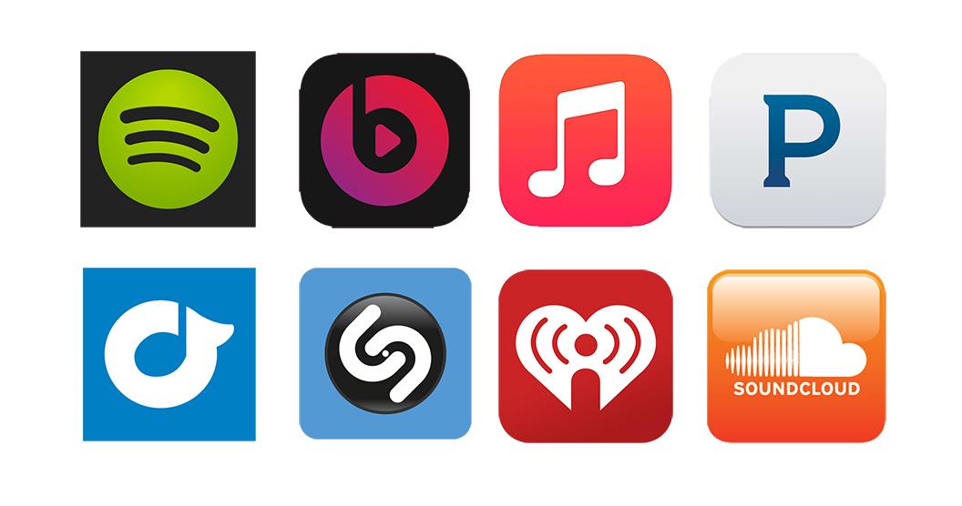 Graphic by Bryce Owen ’17 - Many students use various streaming services to listen to music.