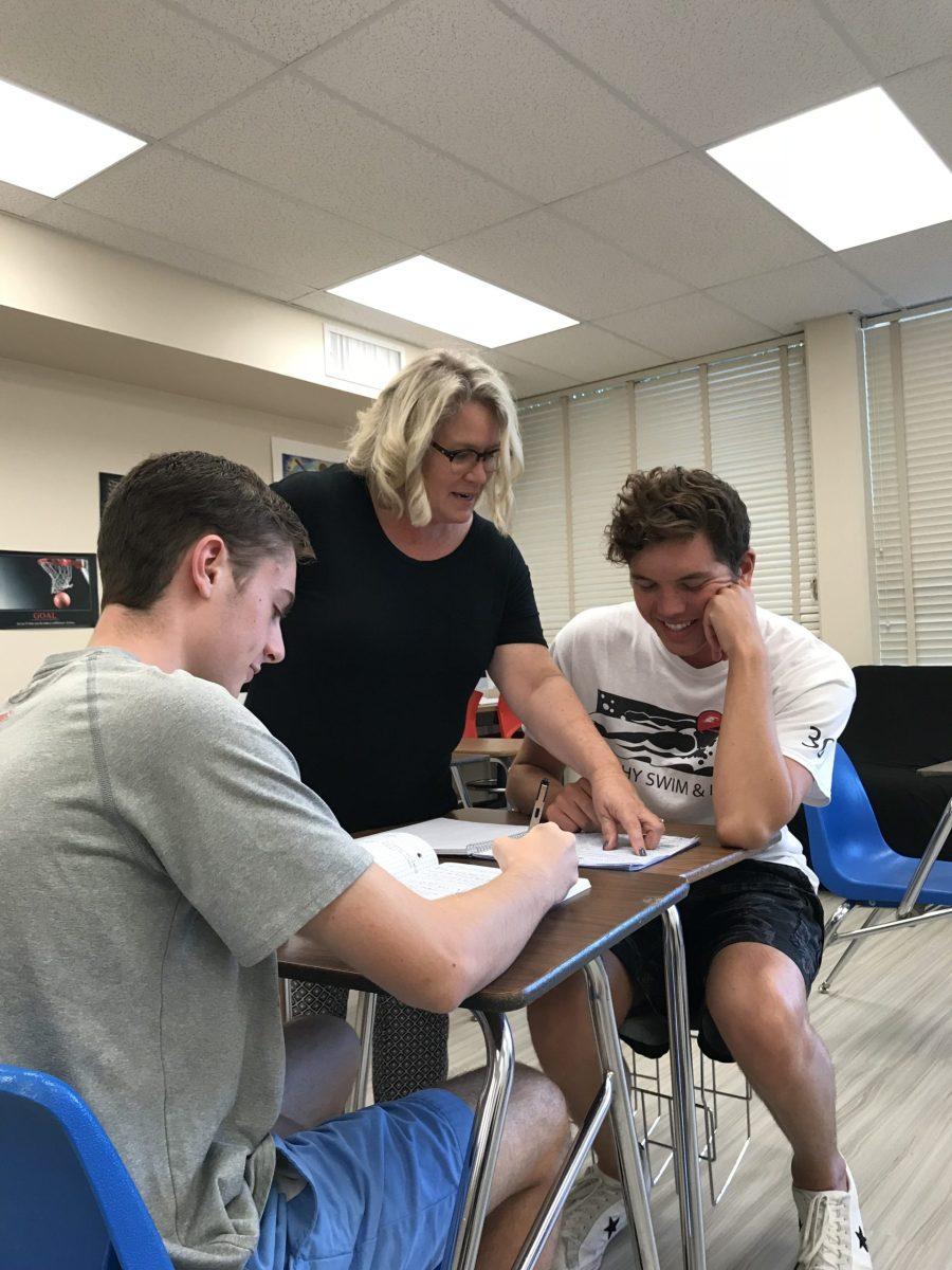 Photo by Christopher Stank 19 | Students work in the new Resource Learning Center. The center is overseen by Mrs. Kristen Venberg.