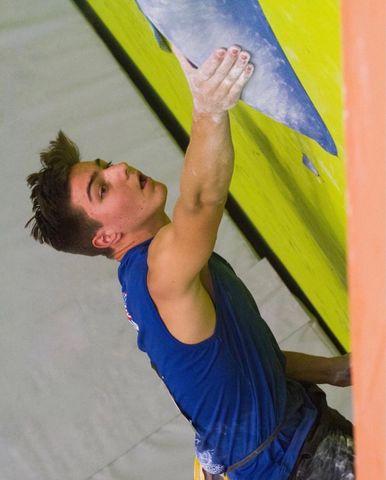 Gordon’s passion of rock climbing takes him to competitions all around the world